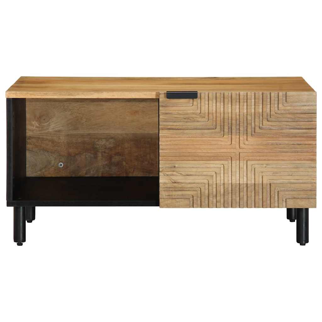 vidaXL Stolik kawowy Brązowy 80x50x40 cm Drewno lite Mango