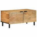 vidaXL Stolik kawowy Brązowy 80x50x40 cm Drewno lite Mango