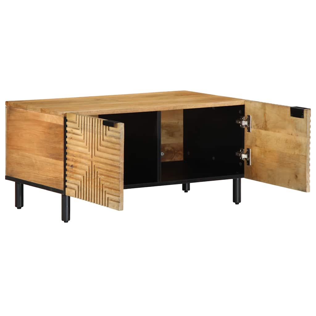 vidaXL Stolik kawowy Brązowy 80x50x40 cm Drewno lite Mango
