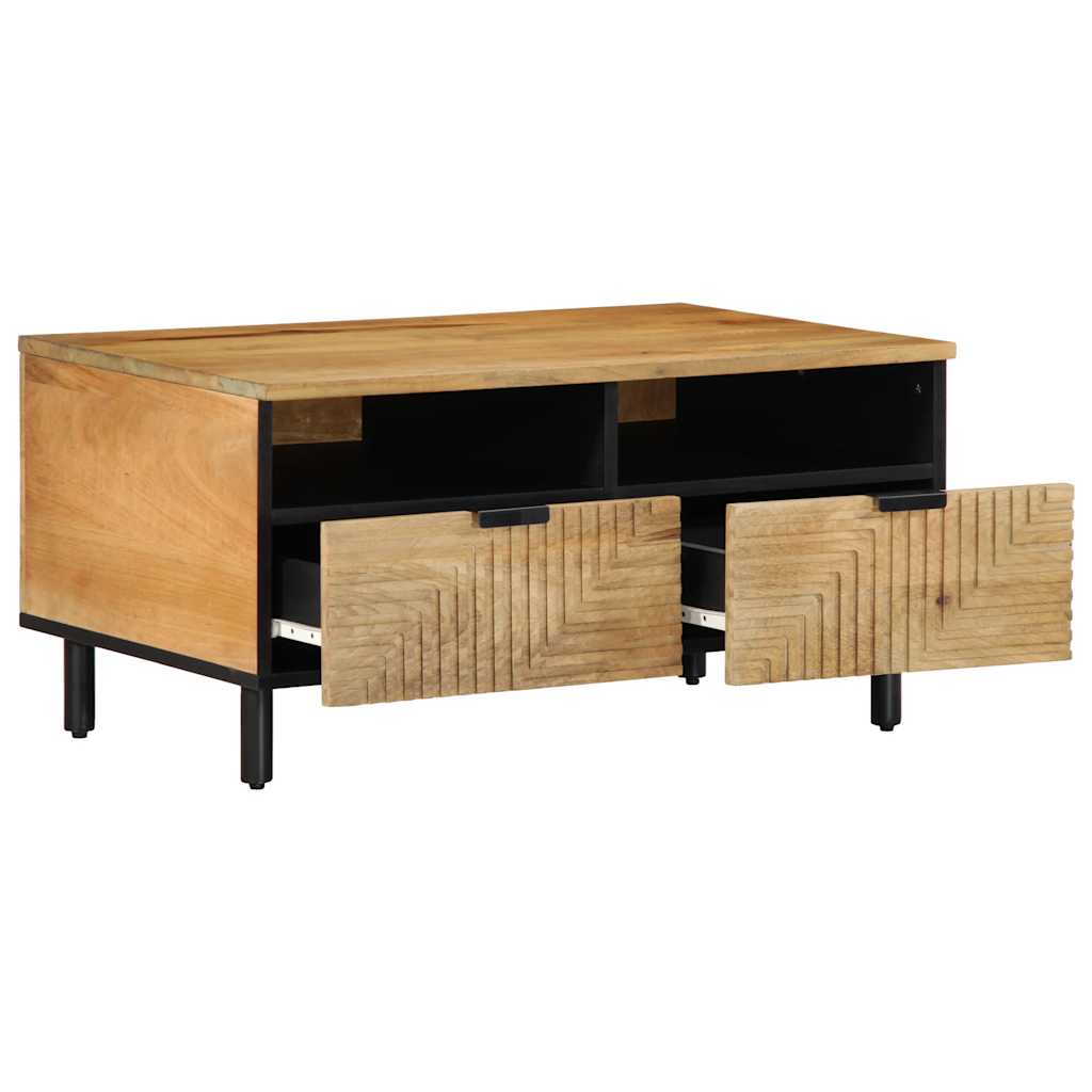 vidaXL Stolik kawowy Brązowy 80x54x40 cm Drewno lite Mango