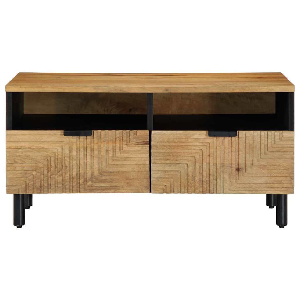 vidaXL Stolik kawowy Brązowy 80x54x40 cm Drewno lite Mango
