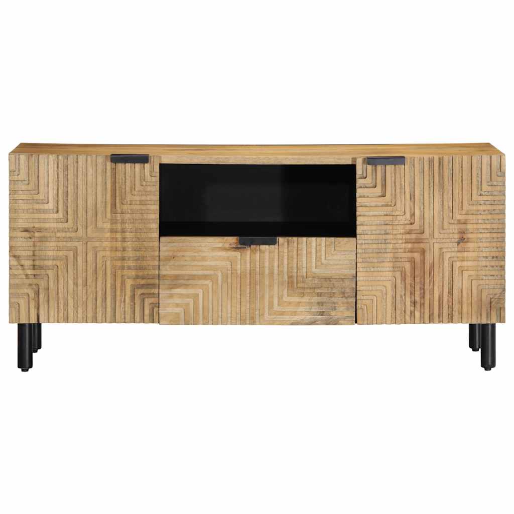 vidaXL Szafka RTV Brązowa 105x33x46 cm Drewno lite Mango
