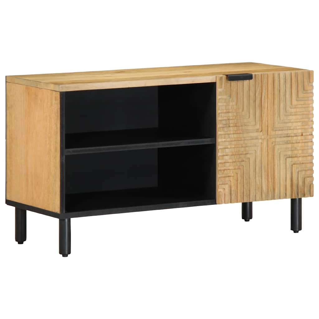 vidaXL Szafka RTV Brązowa 80x31,5x46 cm Drewno lite Mango