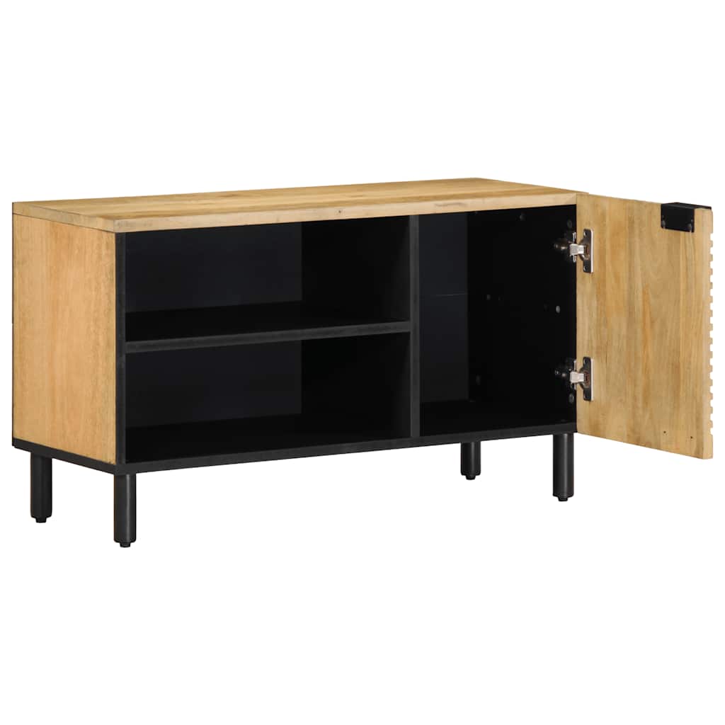 vidaXL Szafka RTV Brązowa 80x31,5x46 cm Drewno lite Mango