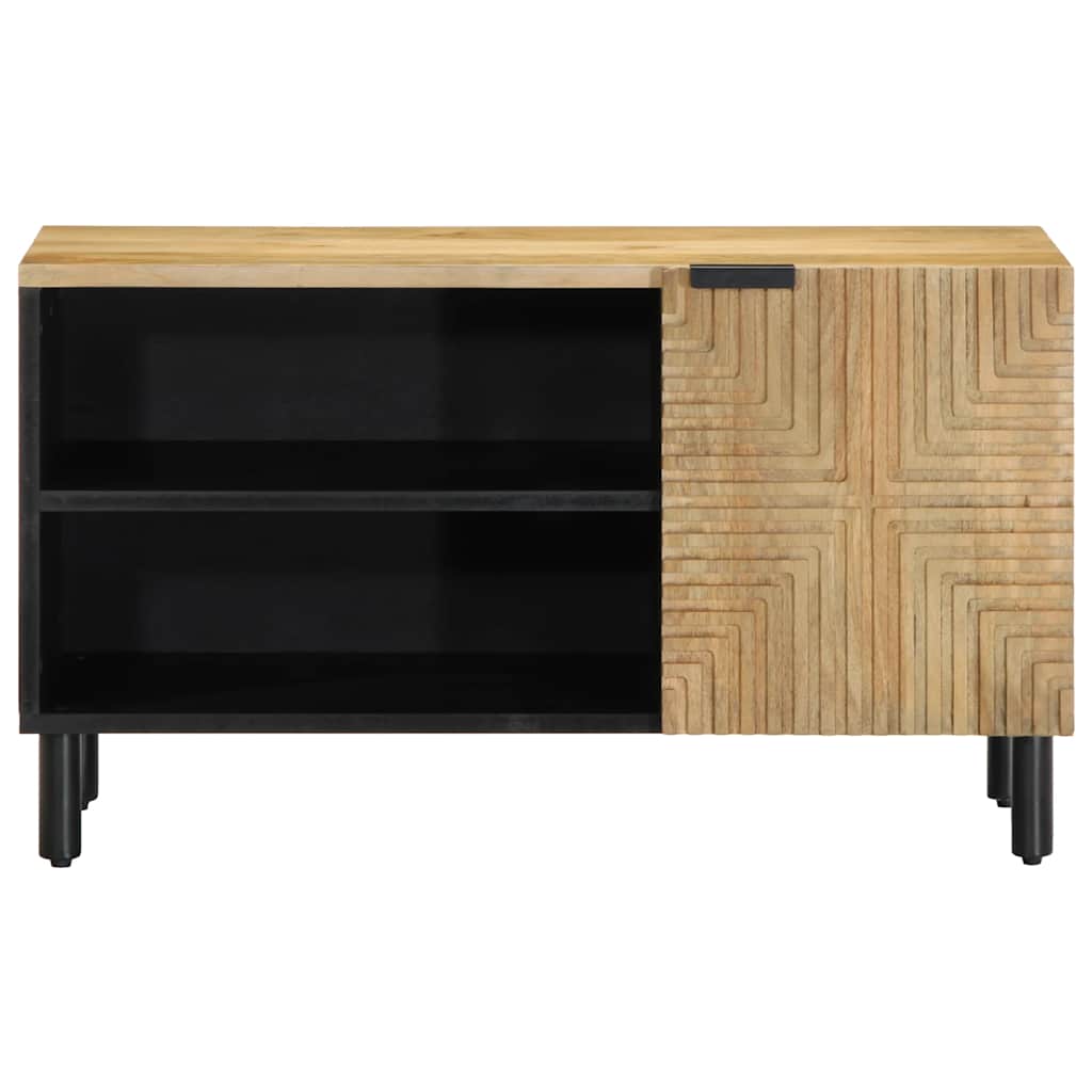vidaXL Szafka RTV Brązowa 80x31,5x46 cm Drewno lite Mango