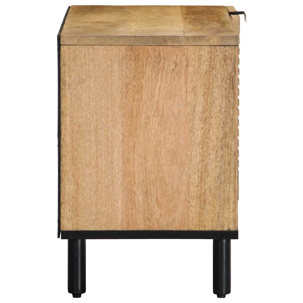 vidaXL Szafka RTV Brązowa 80x31,5x46 cm Drewno lite Mango