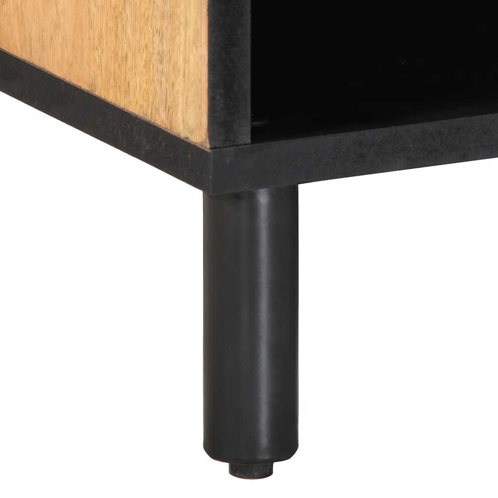 vidaXL Szafka RTV Brązowa 80x31,5x46 cm Drewno lite Mango