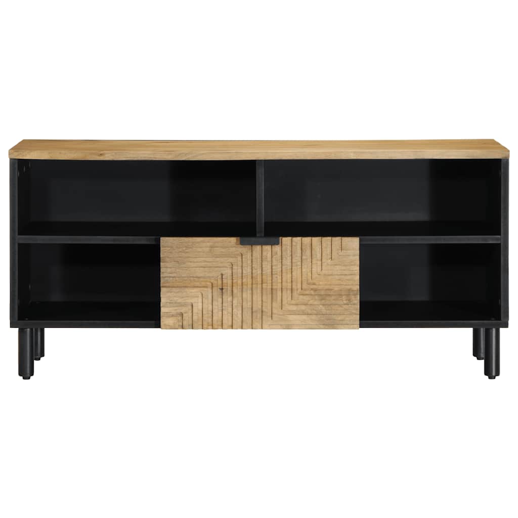 vidaXL Szafka RTV Brązowa 100x33x46 cm Drewno lite Mango