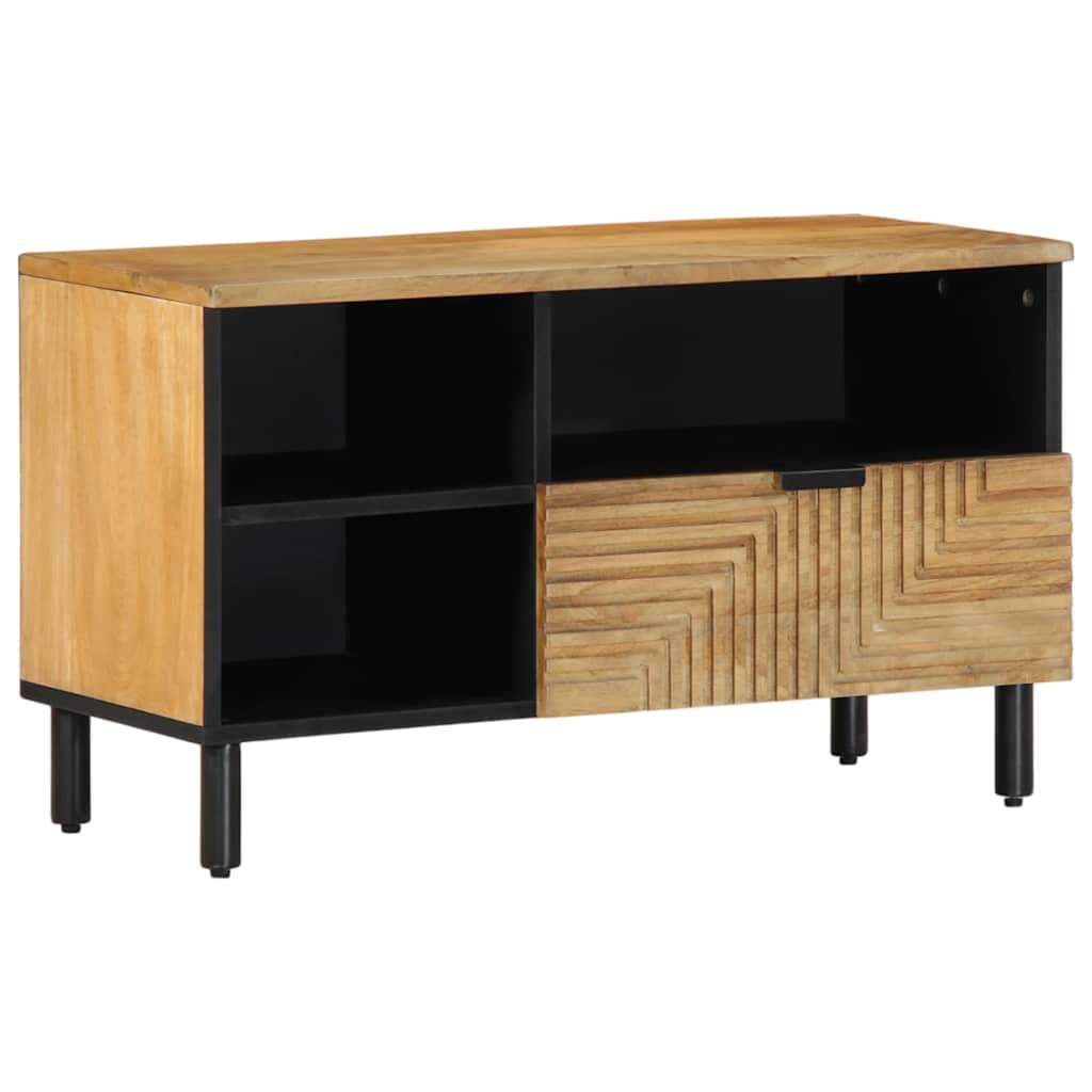 vidaXL Szafka RTV Brązowa 80x33x46 cm Drewno lite Mango
