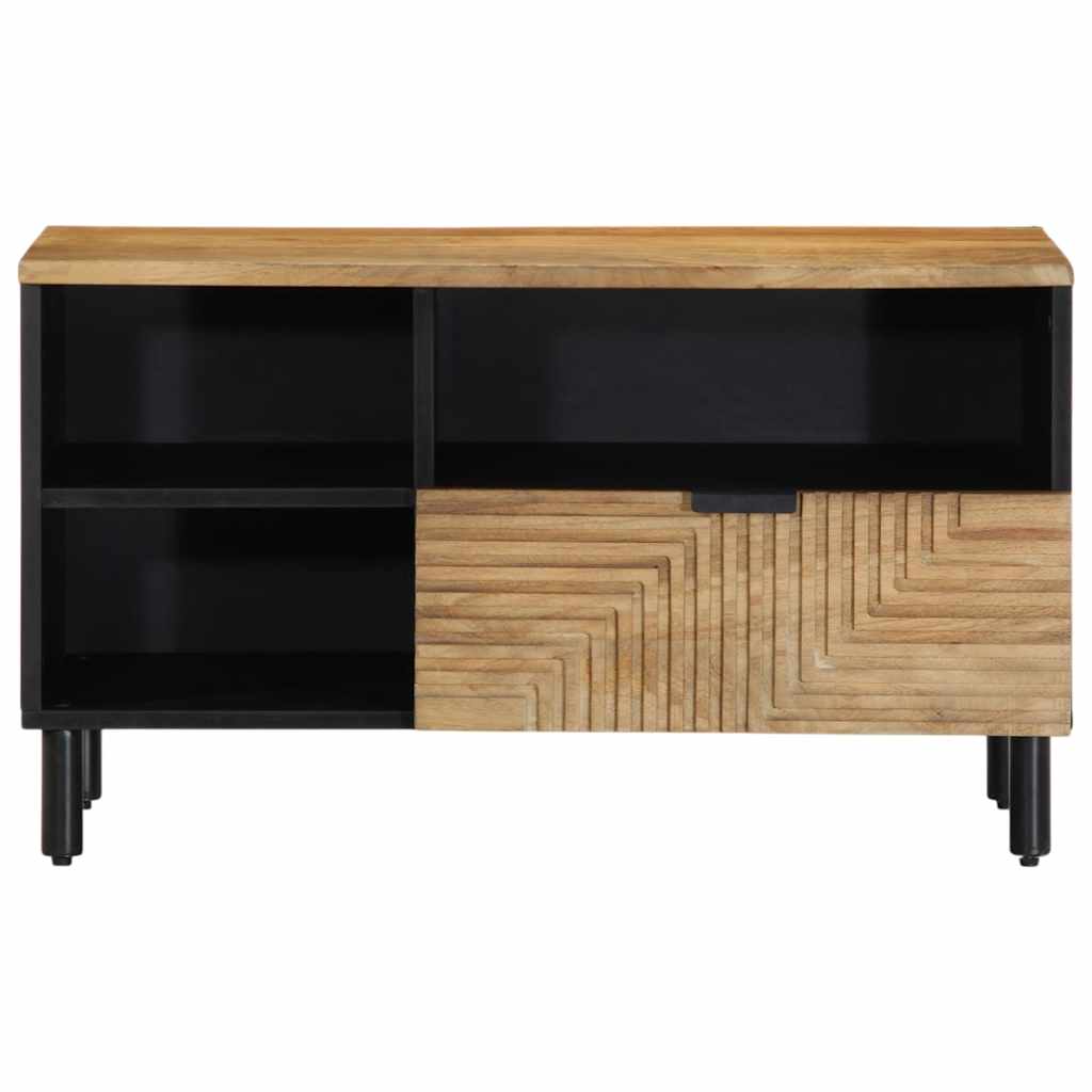 vidaXL Szafka RTV Brązowa 80x33x46 cm Drewno lite Mango