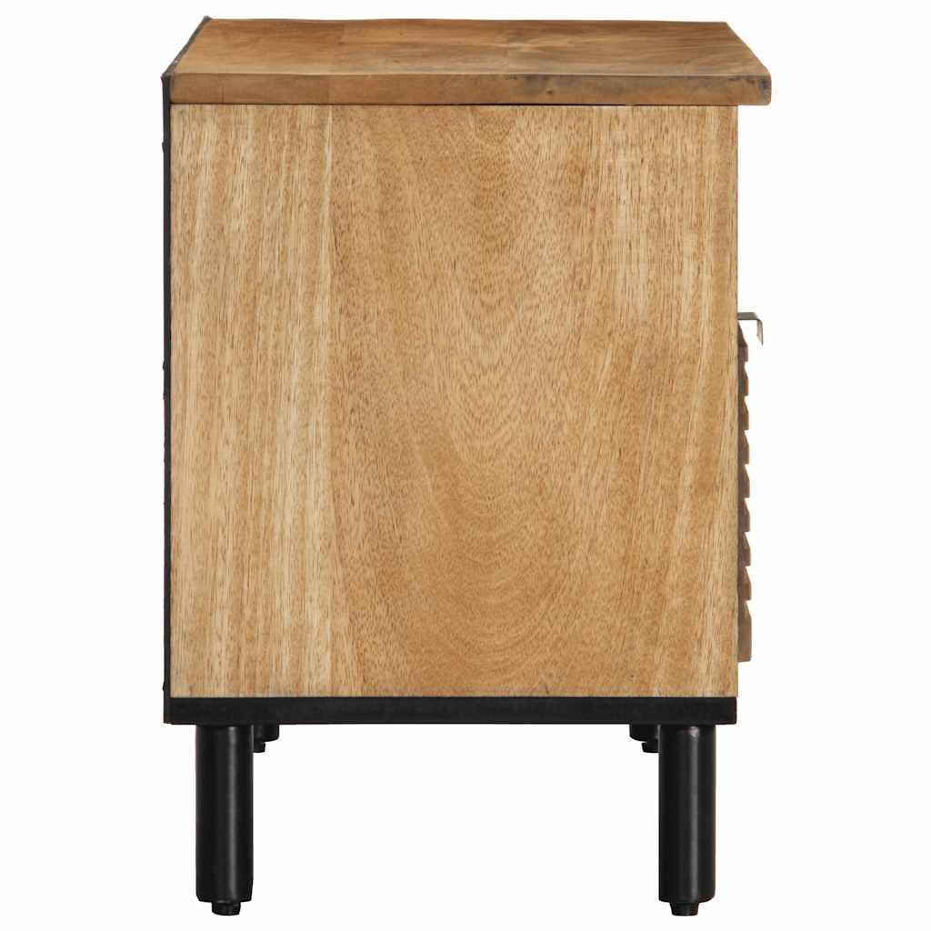vidaXL Szafka RTV Brązowa 80x33x46 cm Drewno lite Mango
