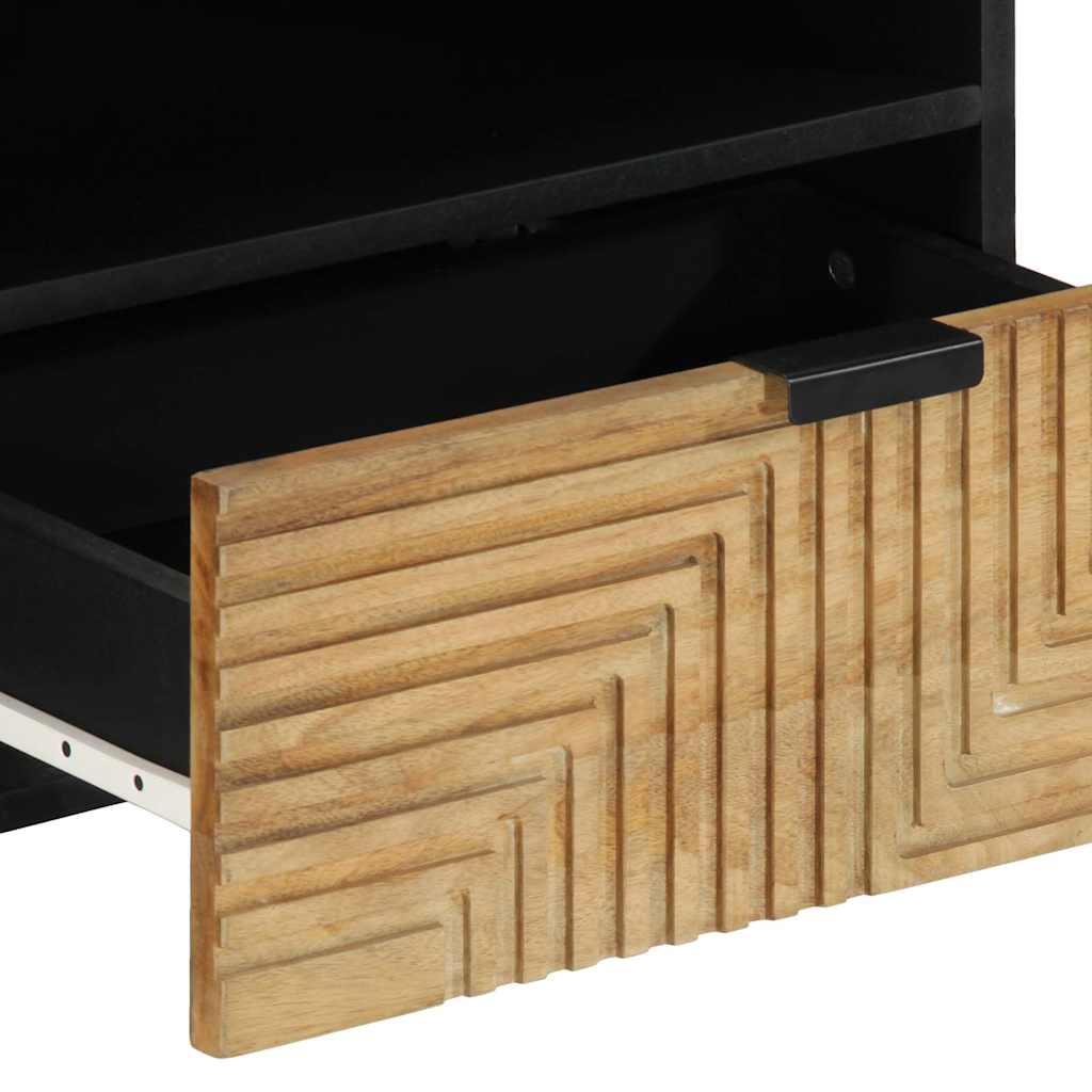 vidaXL Szafka RTV Brązowa 80x33x46 cm Drewno lite Mango