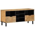 vidaXL Szafka RTV Brązowa 100x33x46 cm Drewno lite Mango