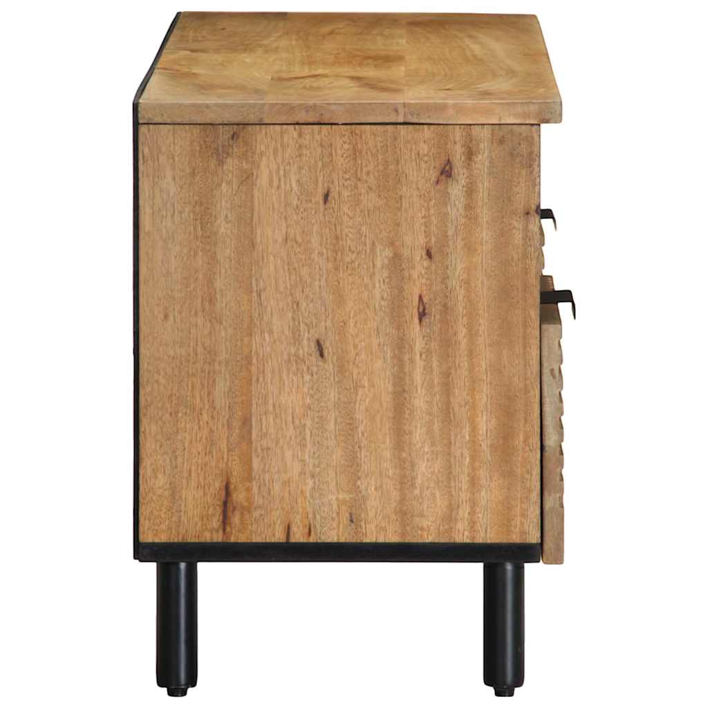 vidaXL Szafka RTV Brązowa 100x33x46 cm Drewno lite Mango