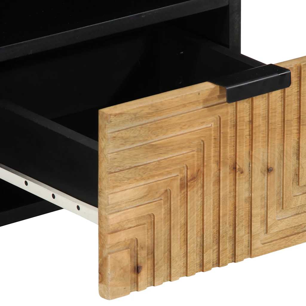 vidaXL Szafka RTV Brązowa 100x33x46 cm Drewno lite Mango