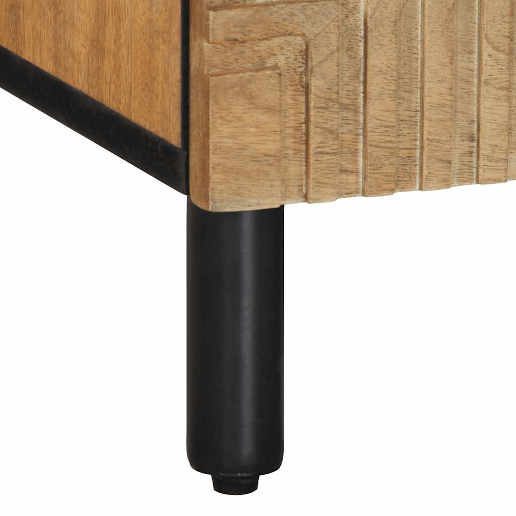vidaXL Szafka RTV Brązowa 100x33x46 cm Drewno lite Mango