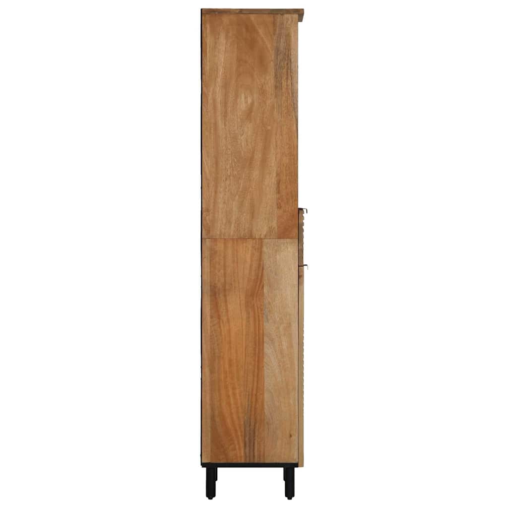 vidaXL Szafka łazienkowa brązowa 38x33x160 cm lite drewno mango