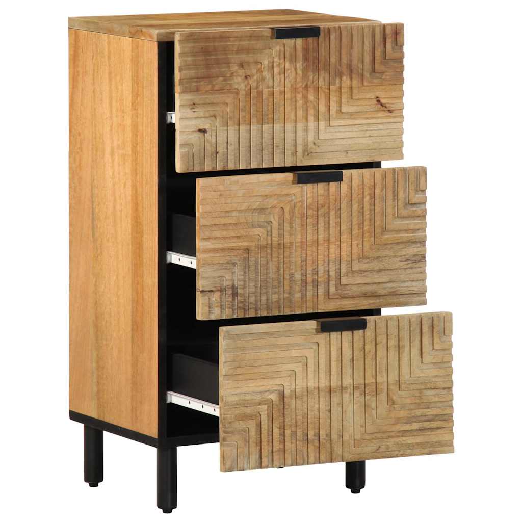 vidaXL Komoda Brązowa 40x33x75 cm Drewno lite Mango