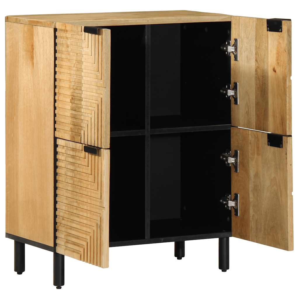 vidaXL Komoda Brązowa 60x33x75 cm Drewno lite Mango