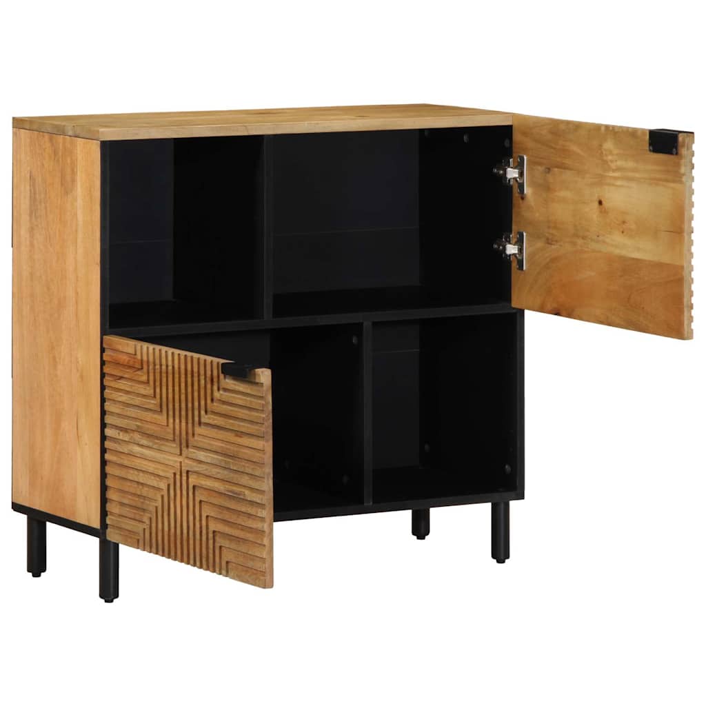 vidaXL Komoda Brązowa 80x33x75 cm Drewno lite Mango