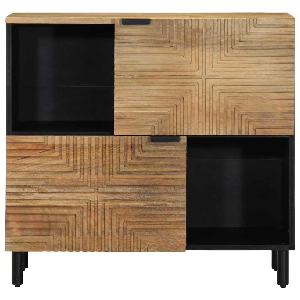 vidaXL Komoda Brązowa 80x33x75 cm Drewno lite Mango