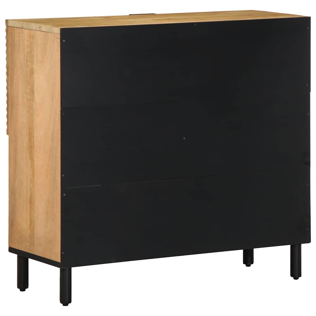 vidaXL Komoda Brązowa 80x33x75 cm Drewno lite Mango