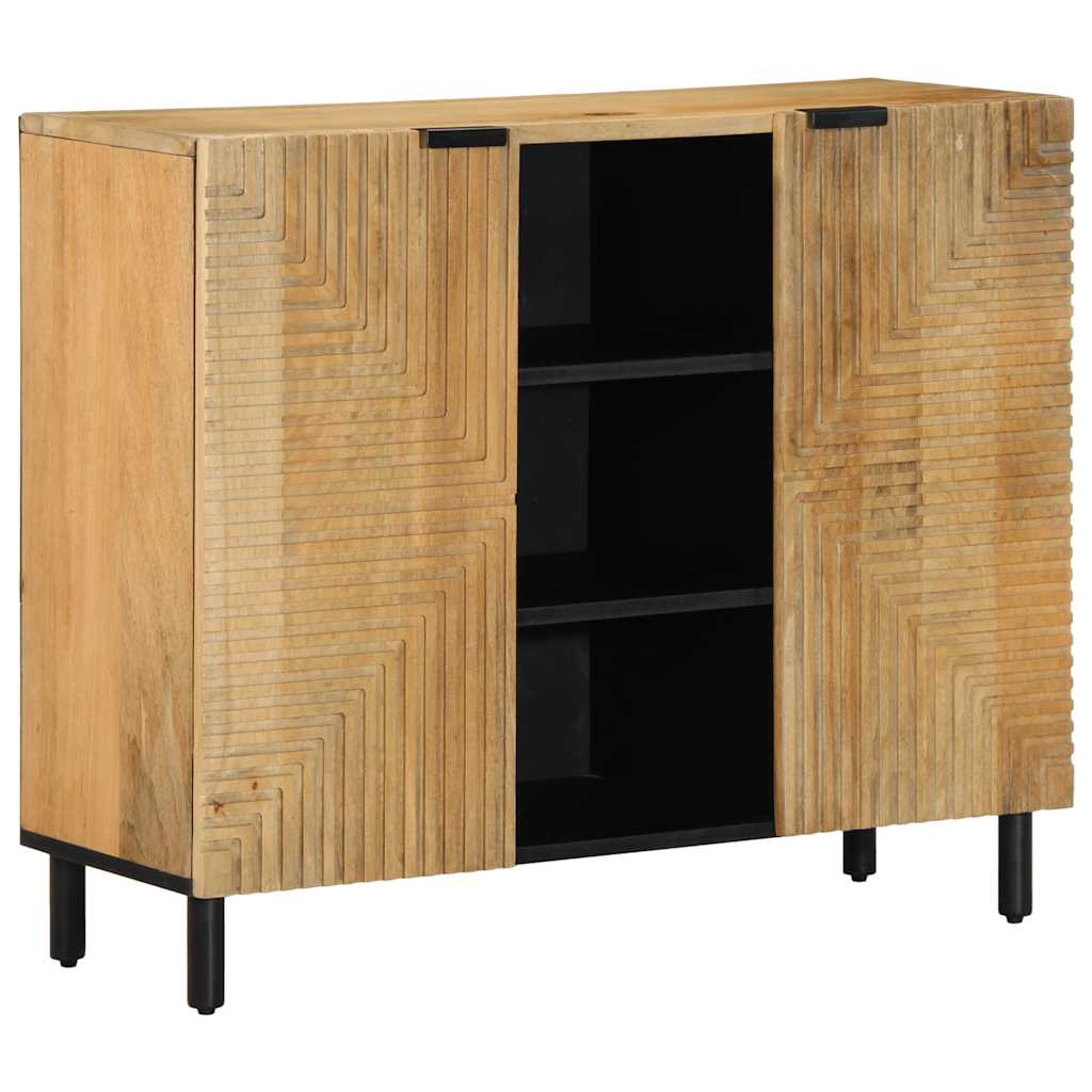 vidaXL Komoda Brązowa 90x33x75 cm Drewno lite Mango