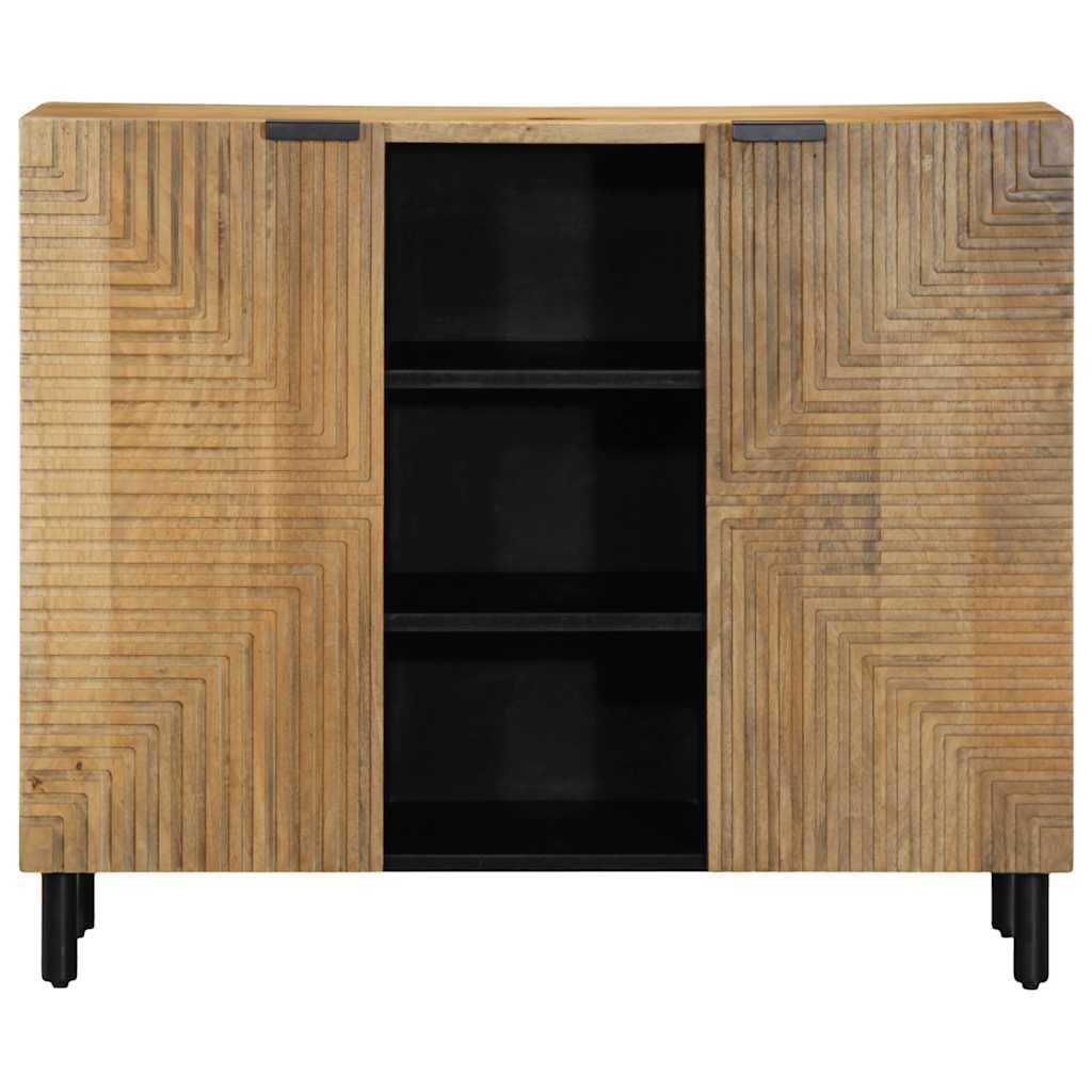 vidaXL Komoda Brązowa 90x33x75 cm Drewno lite Mango