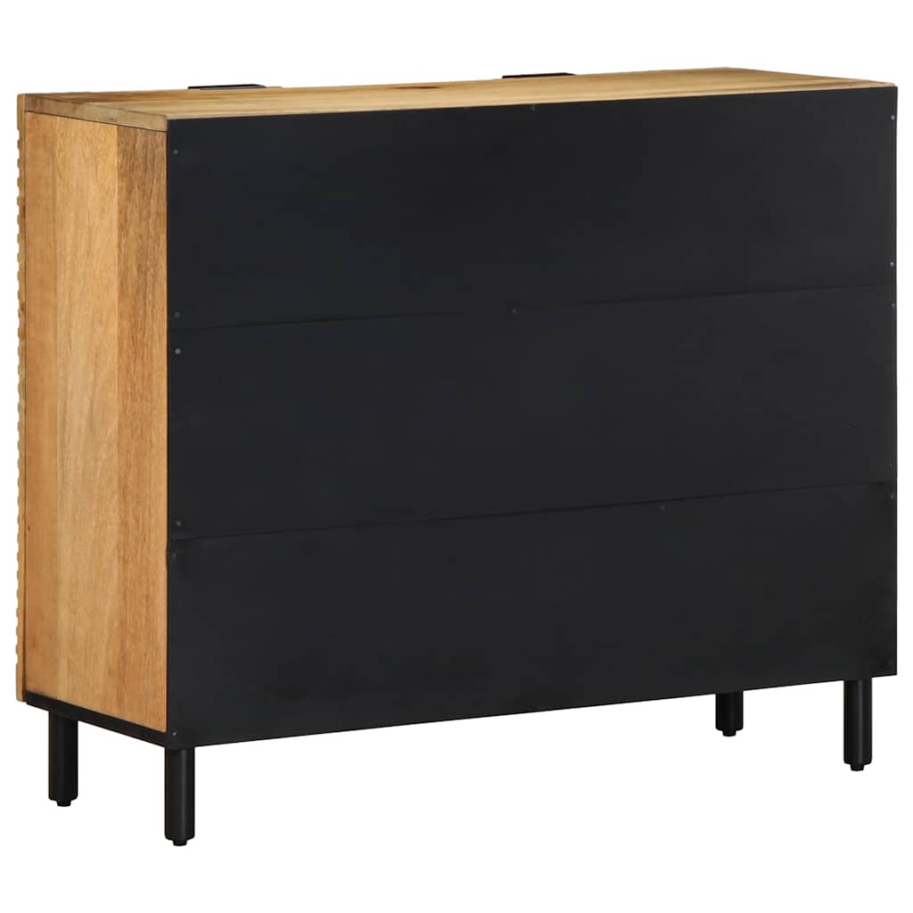 vidaXL Komoda Brązowa 90x33x75 cm Drewno lite Mango