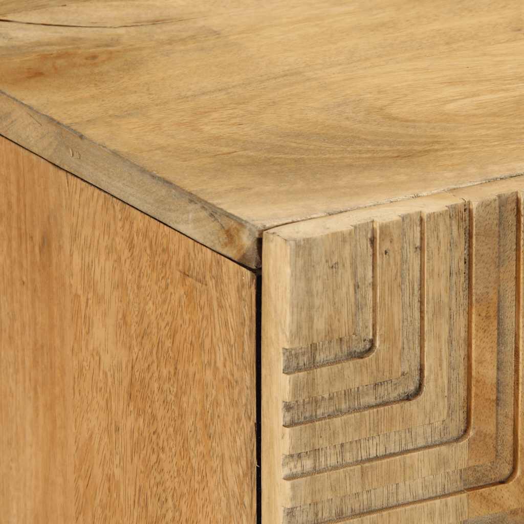vidaXL Komoda Brązowa 90x33x75 cm Drewno lite Mango