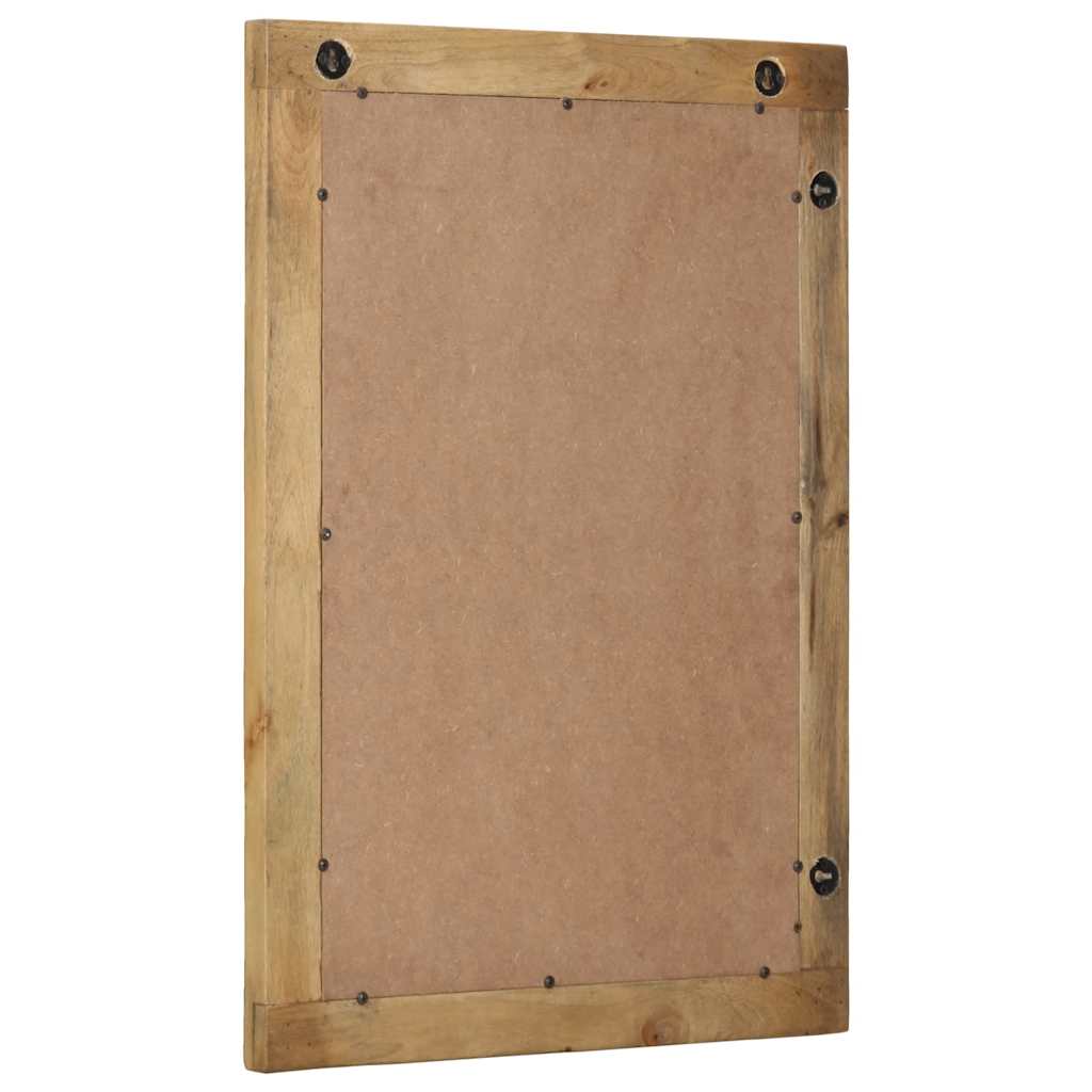 vidaXL Lustro łazienkowe Brązowe 50x70x2,5 cm Drewno lite Mango