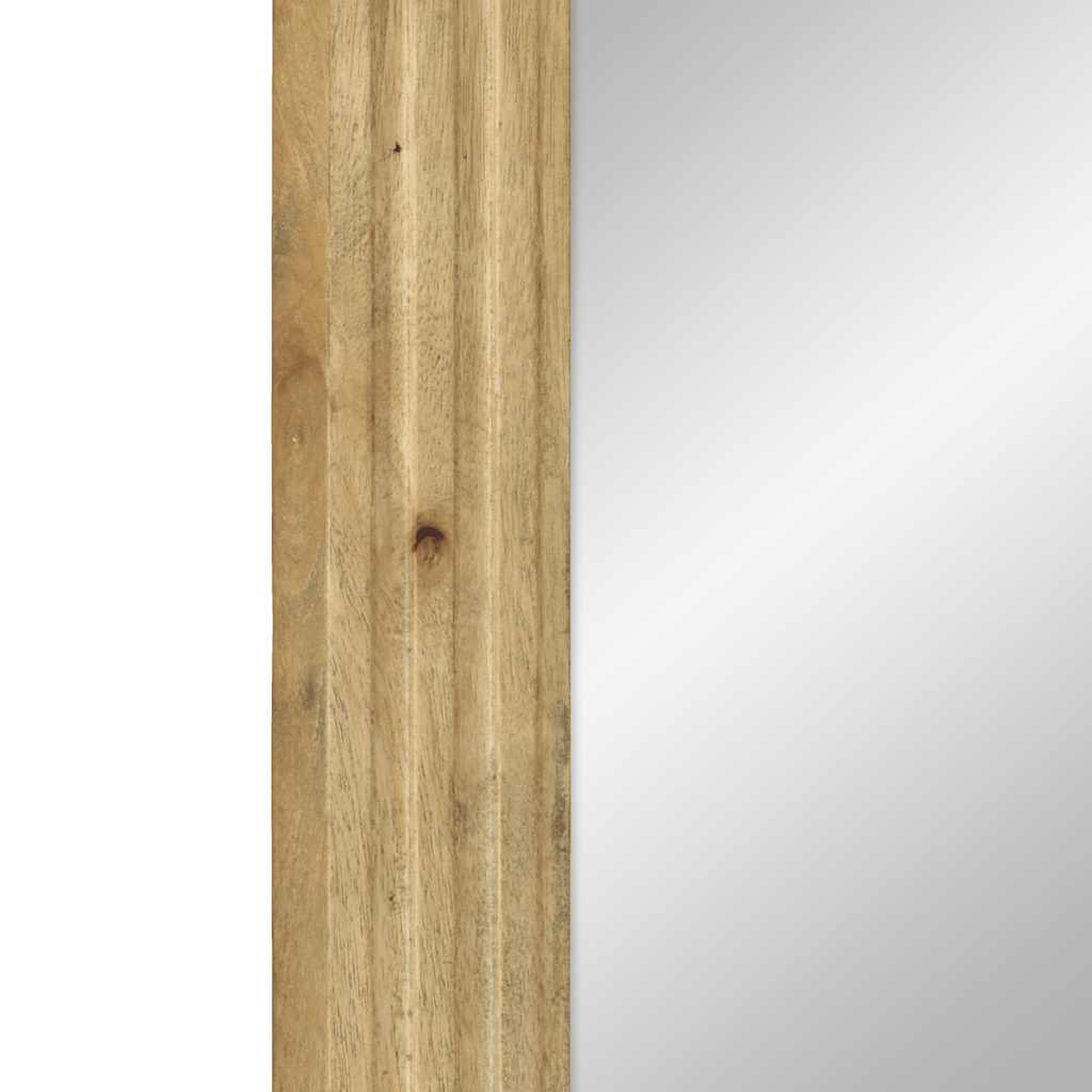 vidaXL Lustro łazienkowe Brązowe 50x70x2,5 cm Drewno lite Mango