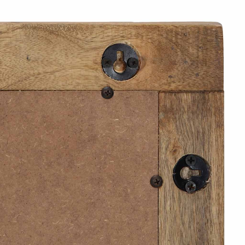 vidaXL Lustro łazienkowe Brązowe 50x70x2,5 cm Drewno lite Mango