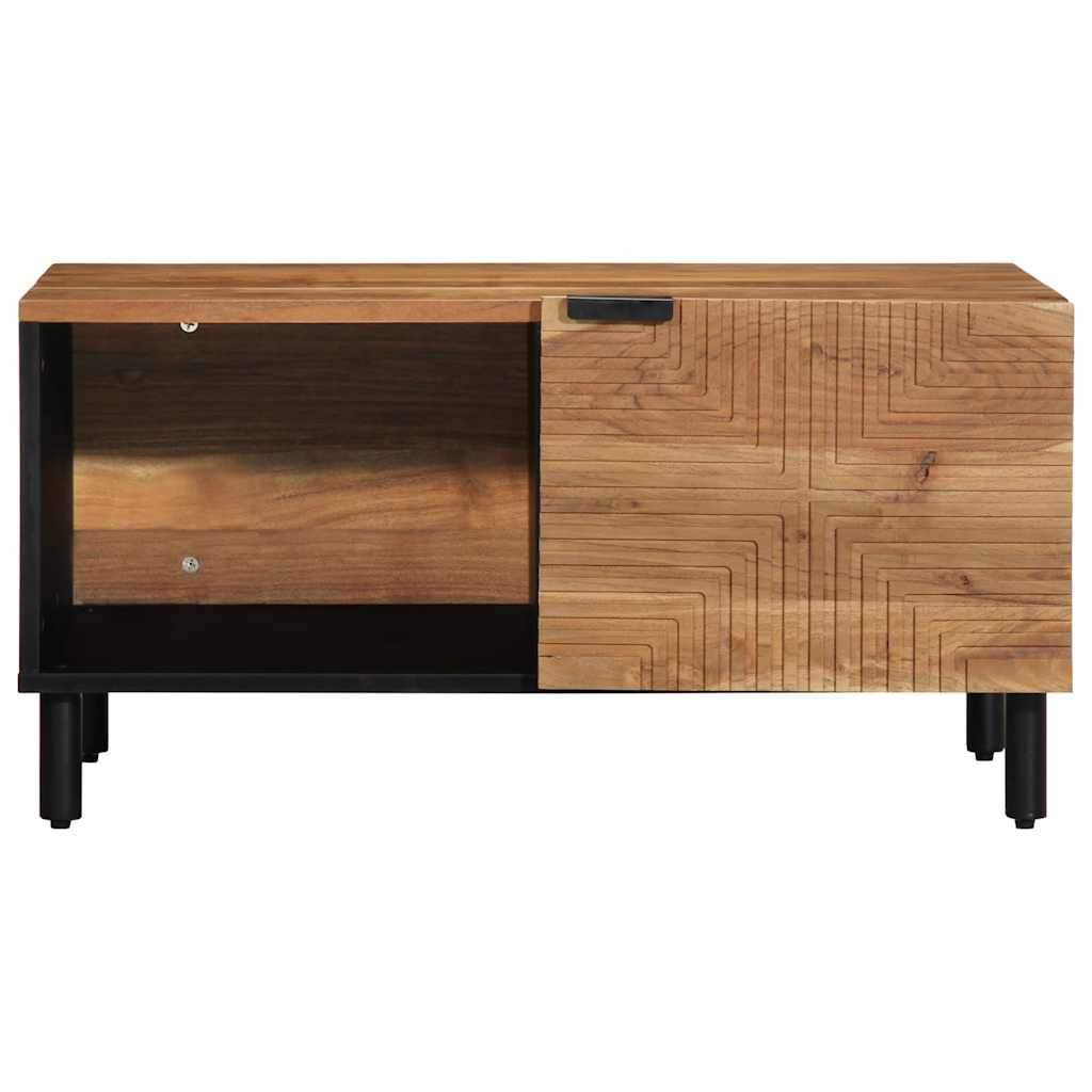 vidaXL Stolik kawowy, 80x50x40 cm, lite drewno akacjowe