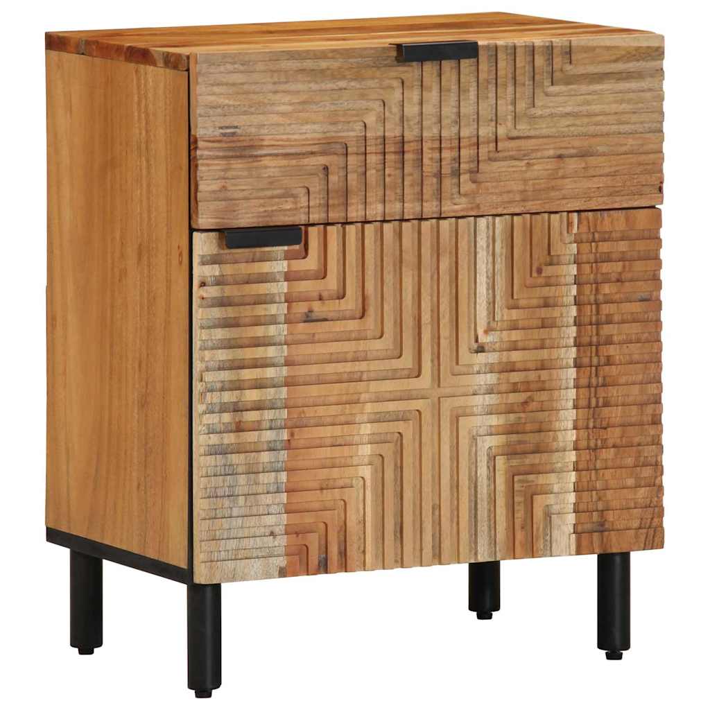 vidaXL Szafka pod łóżko brązowy 50 x 33 x 60 cm Lite Drewno Akacji