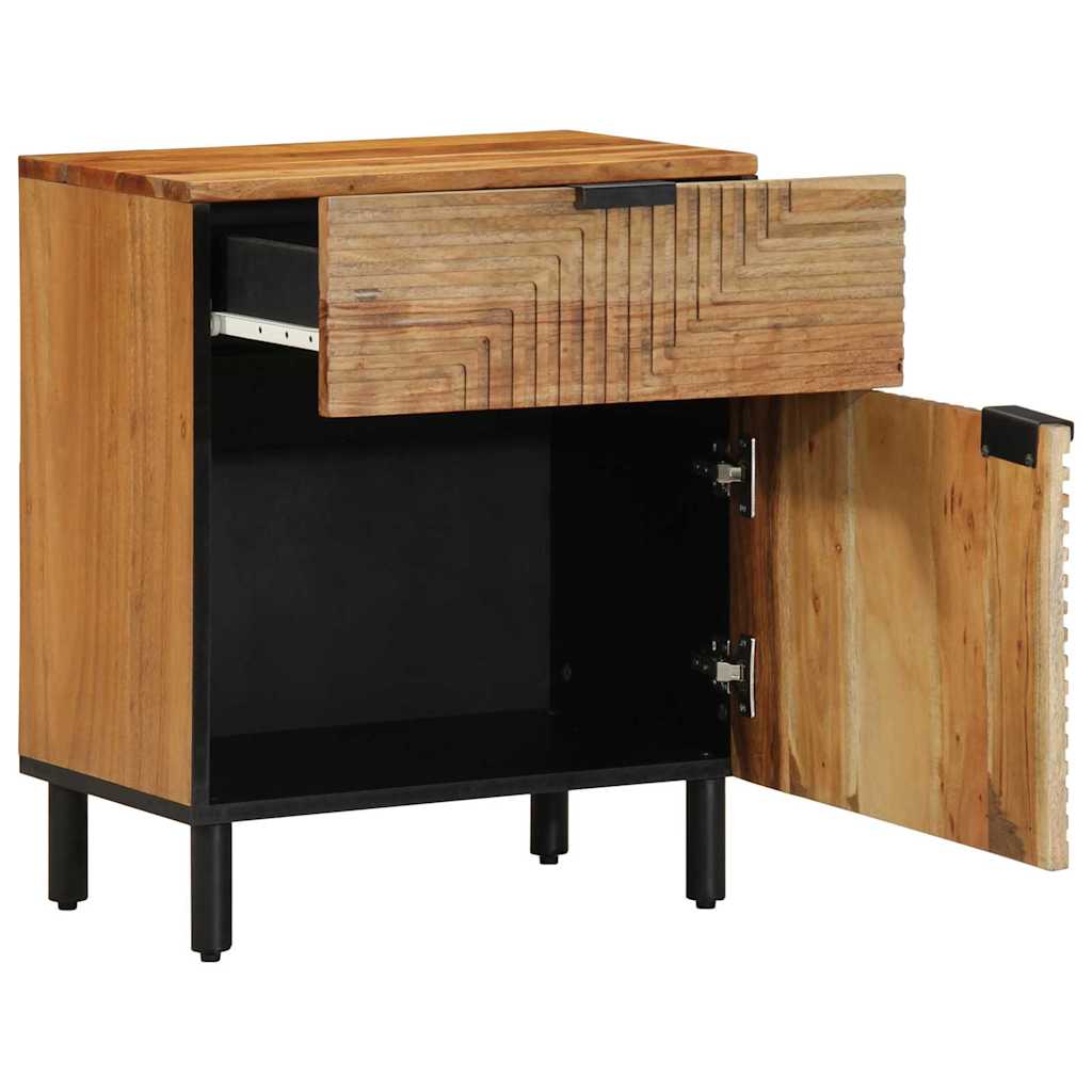 vidaXL Szafka pod łóżko brązowy 50 x 33 x 60 cm Lite Drewno Akacji