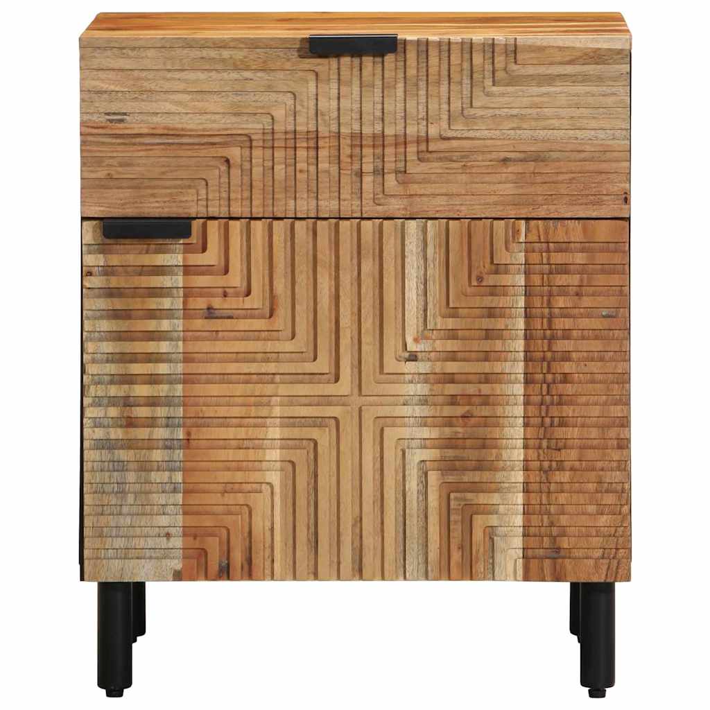 vidaXL Szafka pod łóżko brązowy 50 x 33 x 60 cm Lite Drewno Akacji