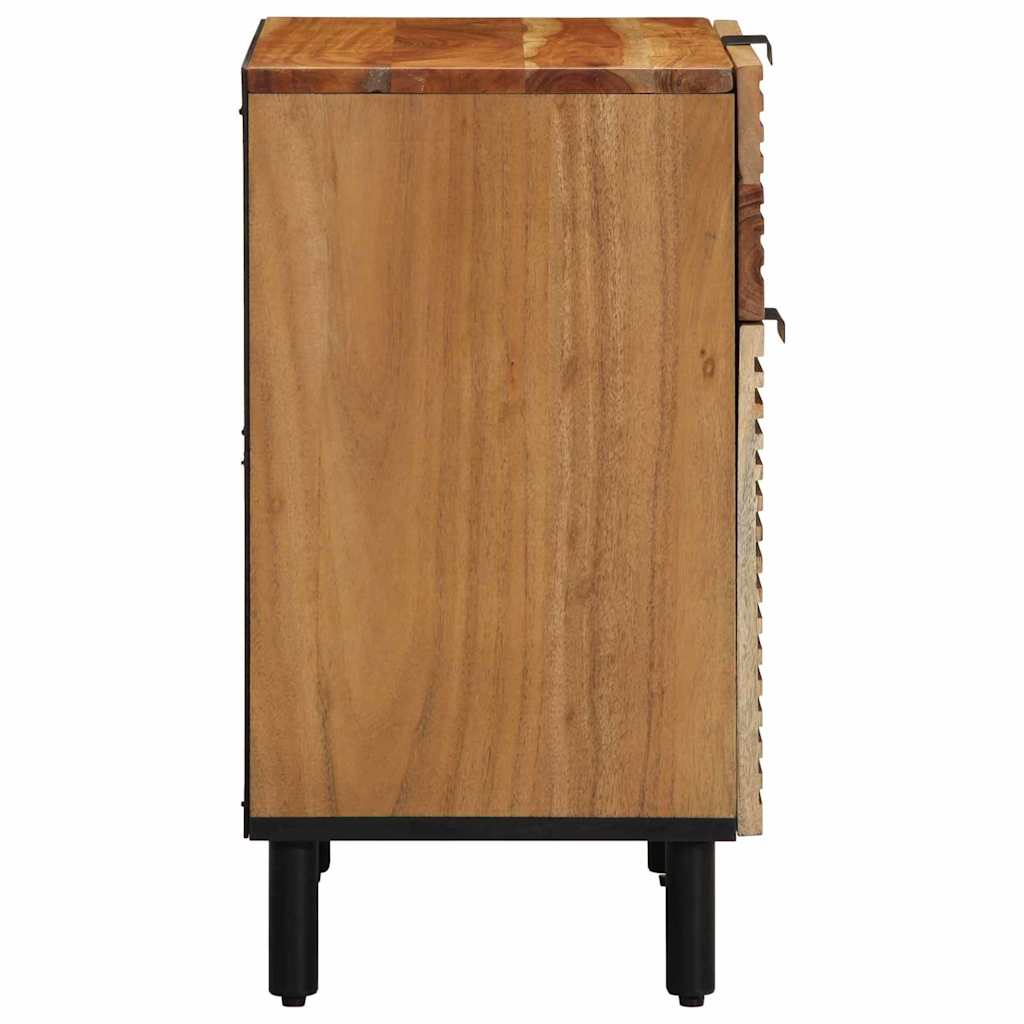 vidaXL Szafka pod łóżko brązowy 50 x 33 x 60 cm Lite Drewno Akacji