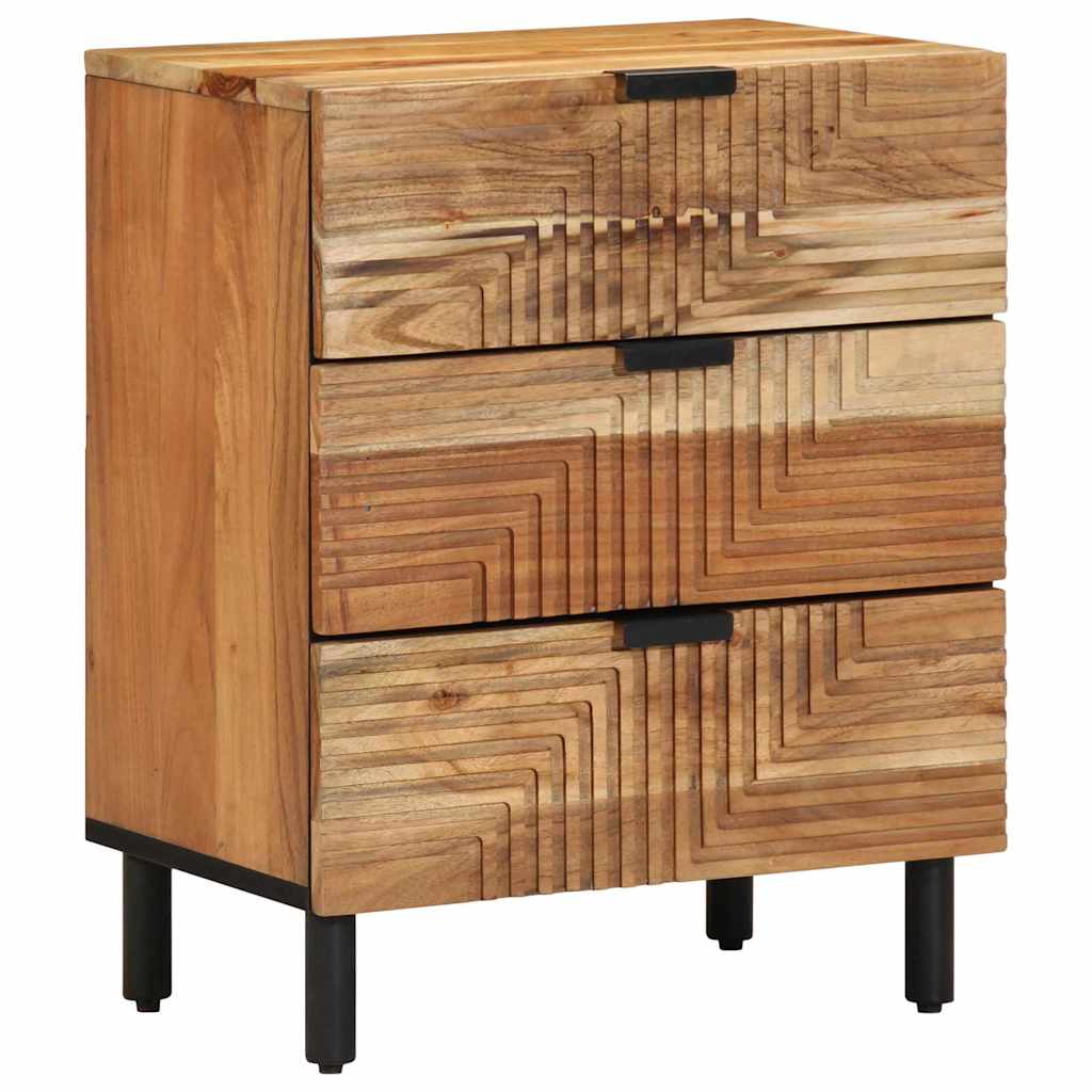 vidaXL Szafka pod łóżko brązowy 50 x 33 x 62 cm Lite Drewno Akacji