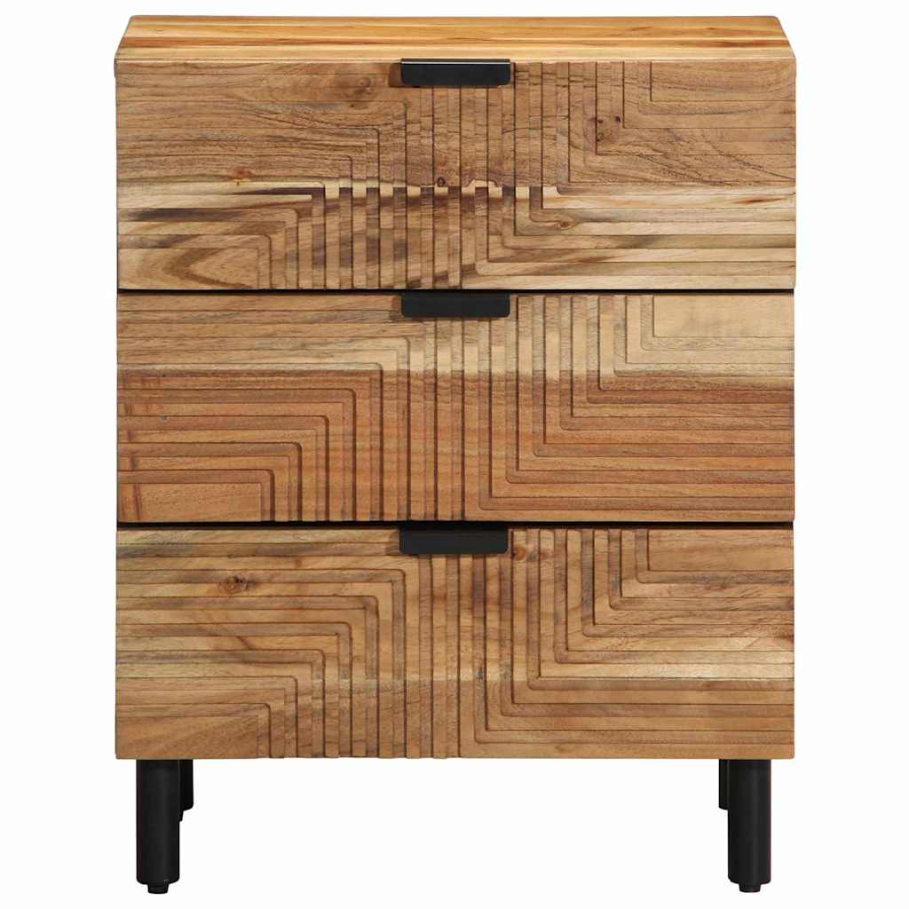 vidaXL Szafka pod łóżko brązowy 50 x 33 x 62 cm Lite Drewno Akacji