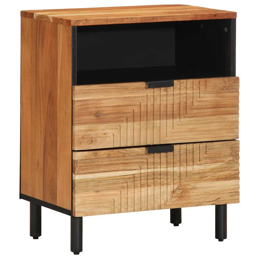 vidaXL Szafka pod łóżko brązowy 50 x 33 x 62 cm Lite Drewno Akacji