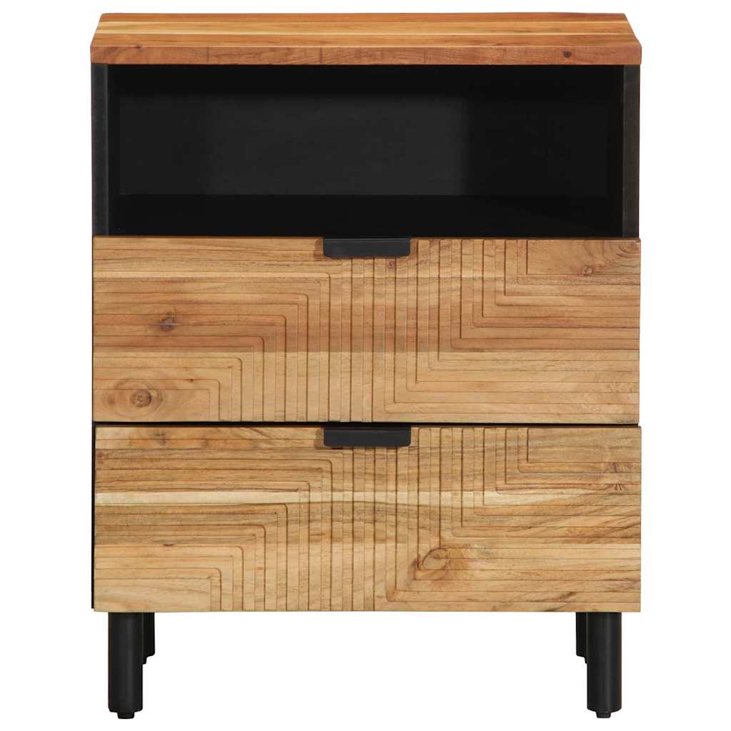 vidaXL Szafka pod łóżko brązowy 50 x 33 x 62 cm Lite Drewno Akacji