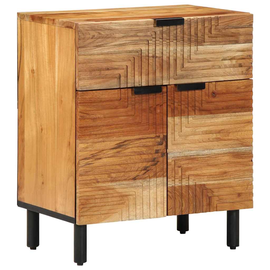 vidaXL Szafka pod łóżko brązowy 50 x 33 x 60 cm Lite Drewno Akacji