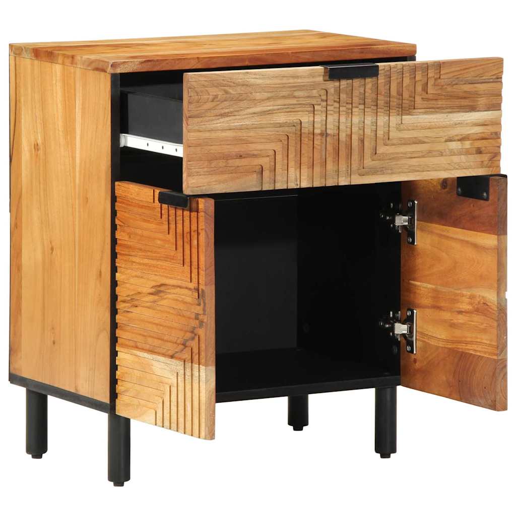 vidaXL Szafka pod łóżko brązowy 50 x 33 x 60 cm Lite Drewno Akacji