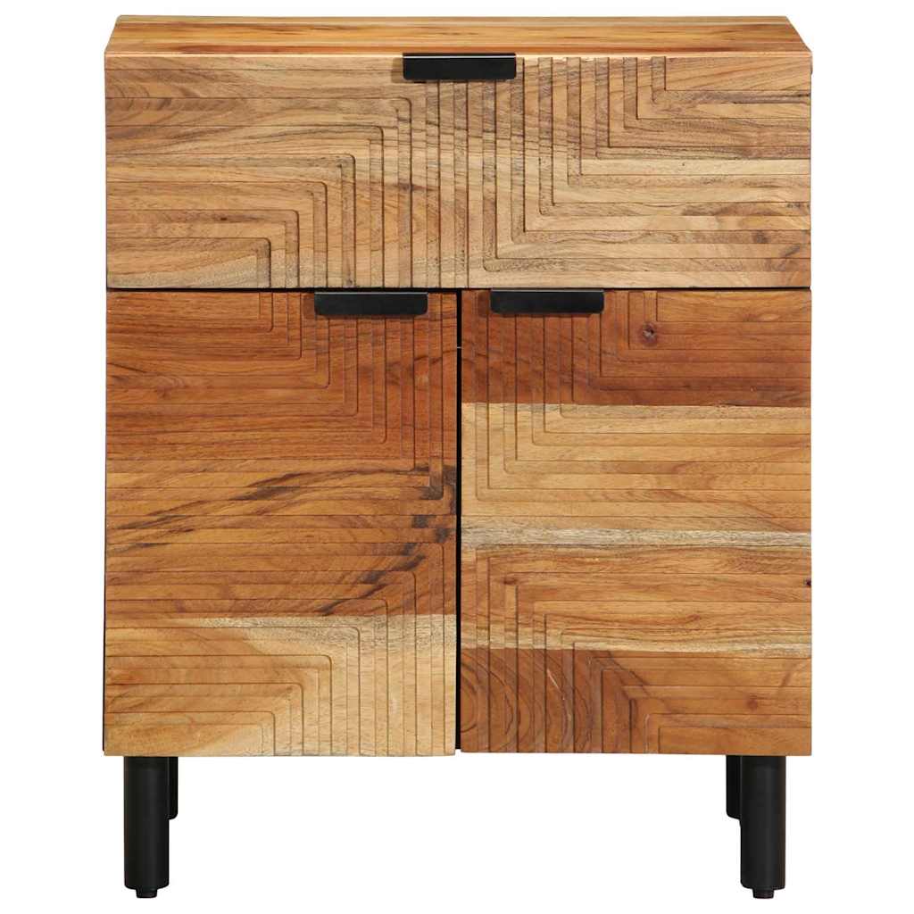 vidaXL Szafka pod łóżko brązowy 50 x 33 x 60 cm Lite Drewno Akacji