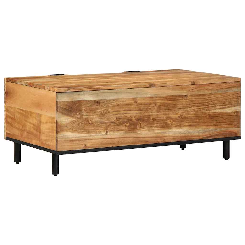 vidaXL Stolik kawowy brązowy 100 x 54 x 40 cm Lite Drewno Akacji
