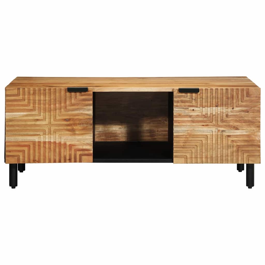 vidaXL Stolik kawowy brązowy 100 x 54 x 40 cm Lite Drewno Akacji