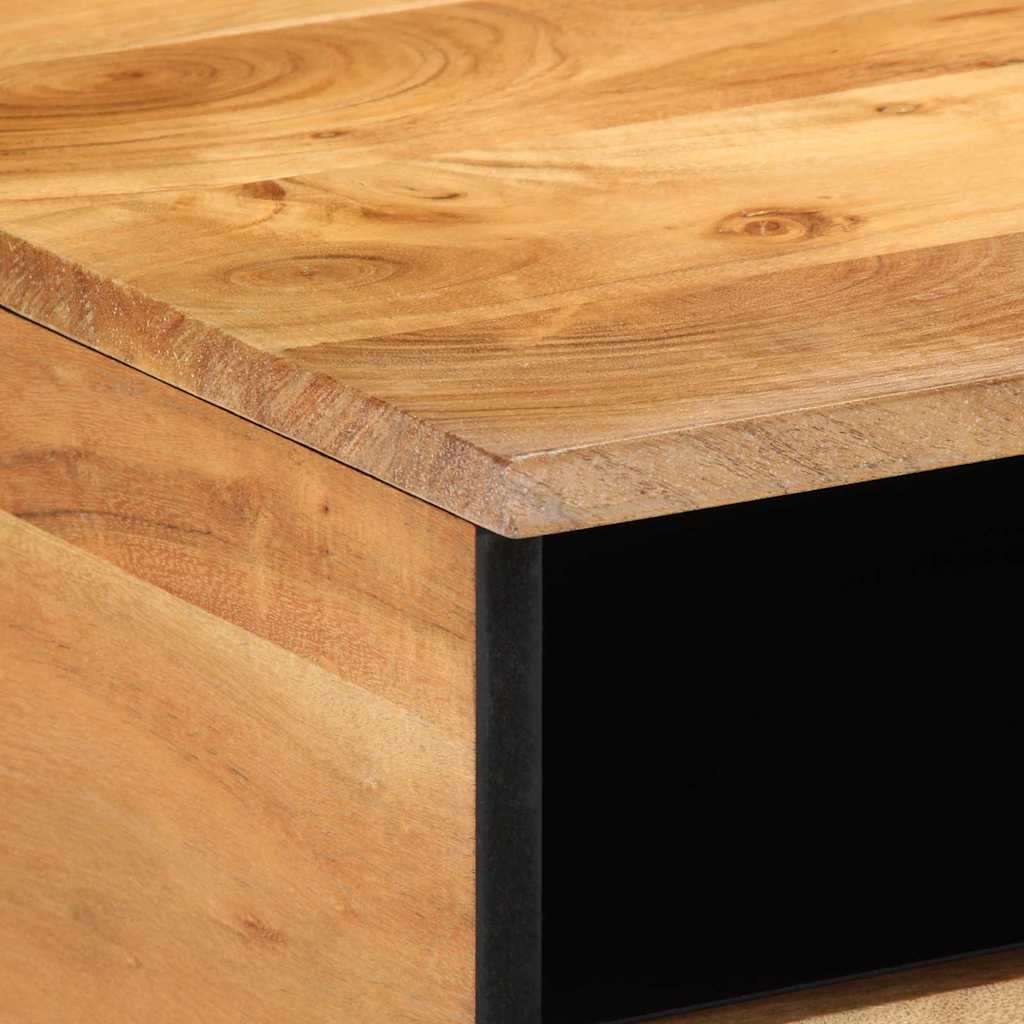 vidaXL Stolik kawowy brązowy 80 x 54 x 40 cm Lite Drewno Akacji