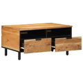 vidaXL Stolik kawowy brązowy 80 x 54 x 40 cm Lite Drewno Akacji
