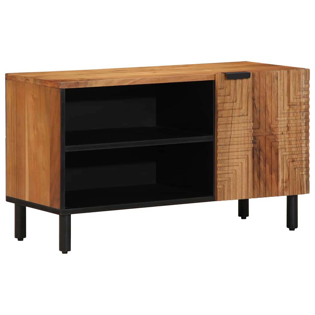 vidaXL Szafka pod telewizor brązowy 80 x 33 x 46 cm Drewno z mango